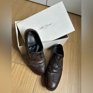 All Saints slip on wing tip. Retain Shoe Vint Black